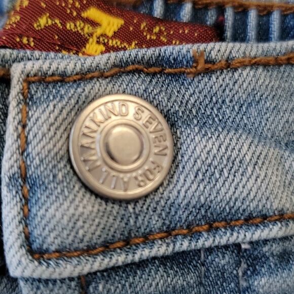 7FAM ROLLED CUFF JEAN SHORTS, SIZE 24 MONTHS - Picture 7 of 10